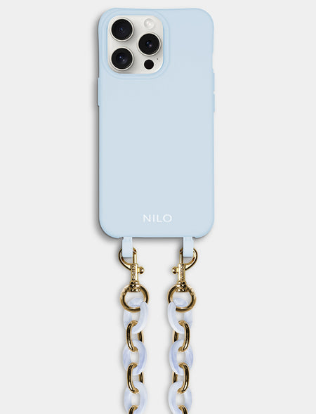 Flora Set - Blue (Hülle & Handykette)